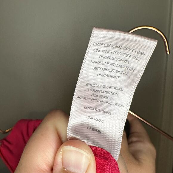 Halston Heritage Sleeveless Cowl Neck Flowy Wide Leg Jumpsuit Neon Pink size 0 - Picture 13 of 16